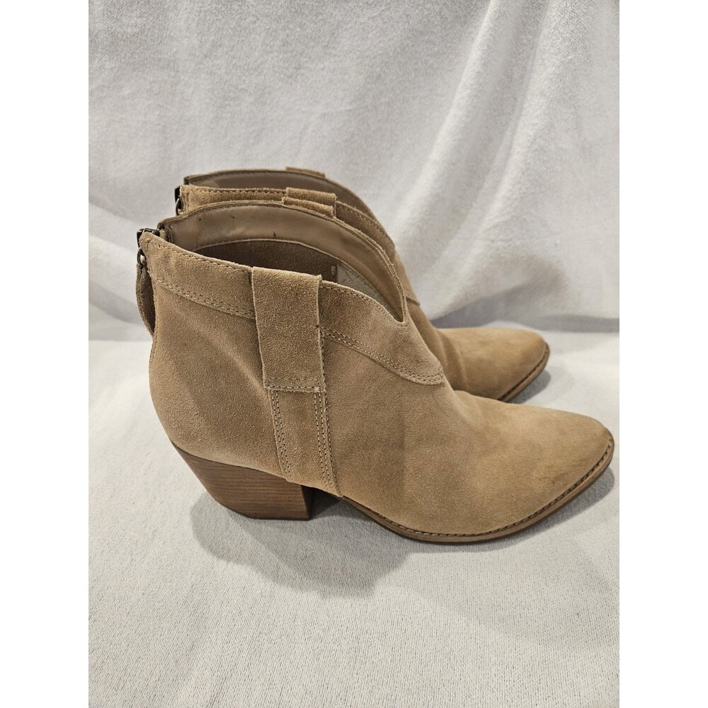 Matisse Arrow Suede Leather Booties Ankle Boots Camel Tan Women’s Size 9 M - Picture 6 of 10
